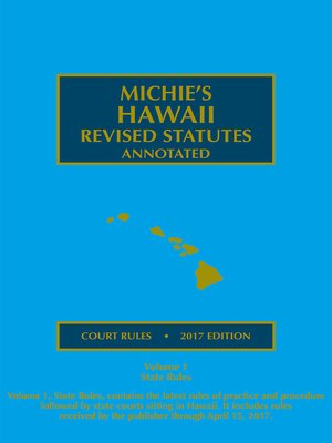 cover image of Hawaii Court Rules Annotated